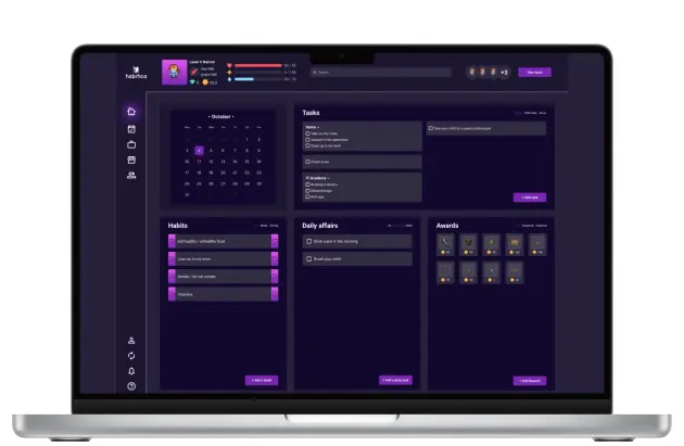 картинка - дизайн платформы habitica